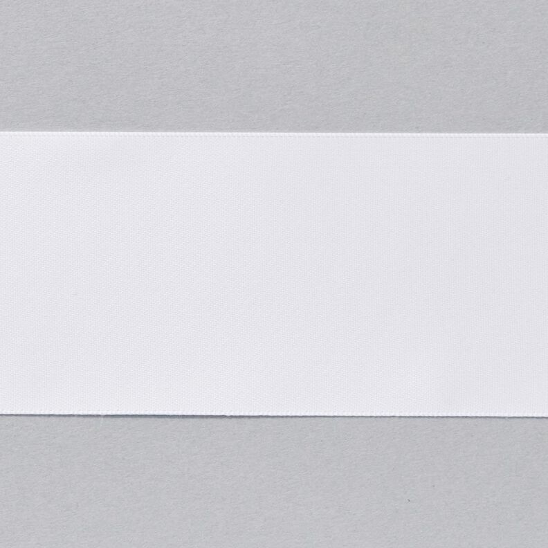 Nastro in satin [50 mm] – bianco,  image number 1