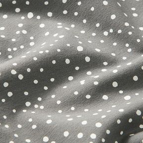 jersey di cotone, pois irregolari – grigio, 