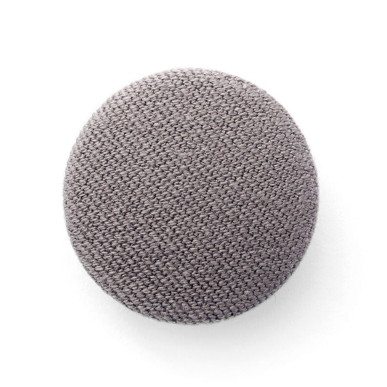 Bottone rivestito, Gabardine Bi-stretch – grigio,  image number 1