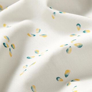 batista GOTS, quadrifoglio | Tula – bianco lana/petrolio, 