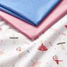 tessuto in cotone cretonne Animali danzanti – bianco/rosso,  thumbnail number 5