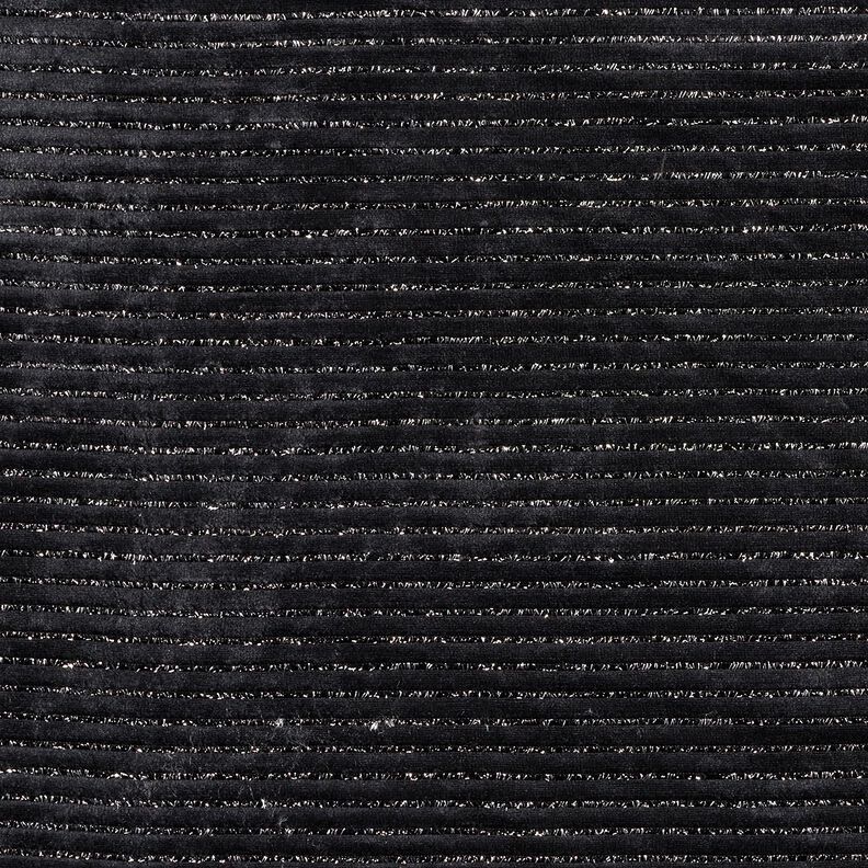 vellutino nicki righe glitter – nero/argento effetto metallizzato, image number 1