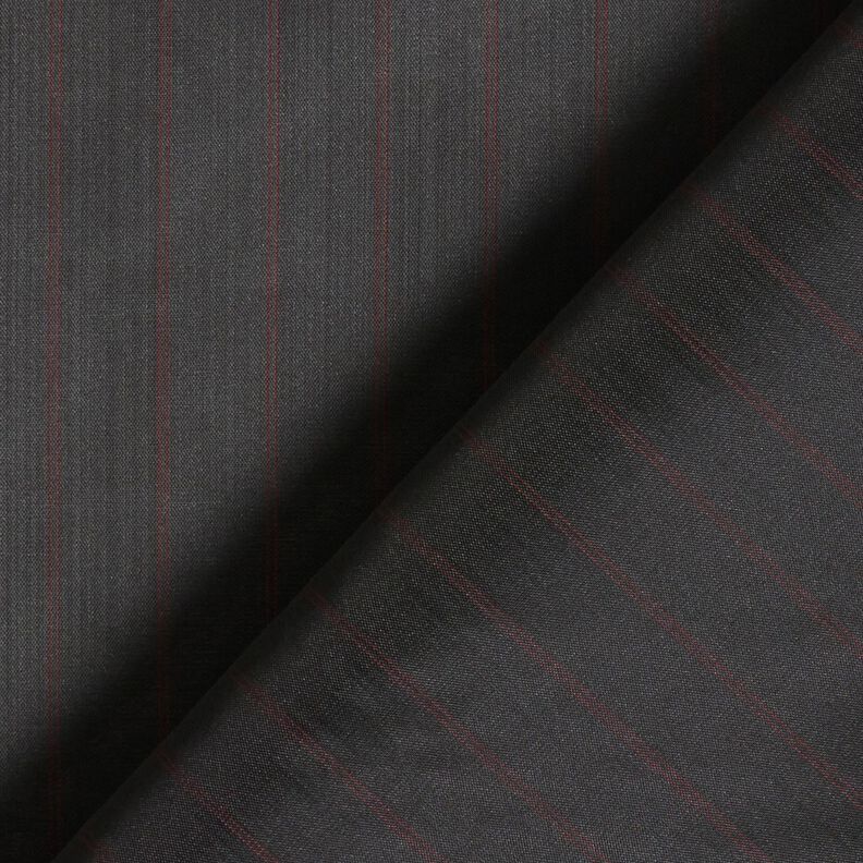 Fodera per  maniche gessata – nero/rosso,  image number 4