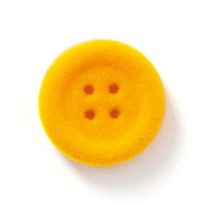 bottone velluto, 4 fori – arancione,  image number 1