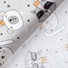 popeline di cotone Animali con corone – grigio chiaro,  thumbnail number 4