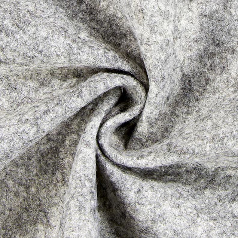 Feltro 90 cm / 1 mm di spessore mélange – grigio,  image number 2