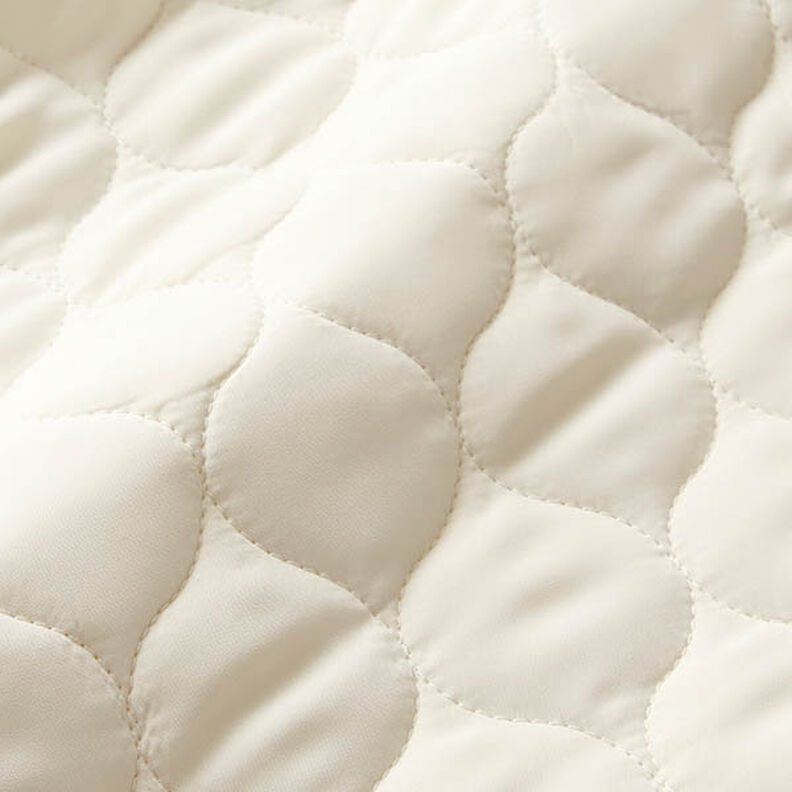 tessuto trapuntato Motivo circolare – bianco lana,  image number 2