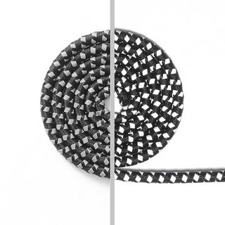 cordoncino riflettente – nero/argento, 