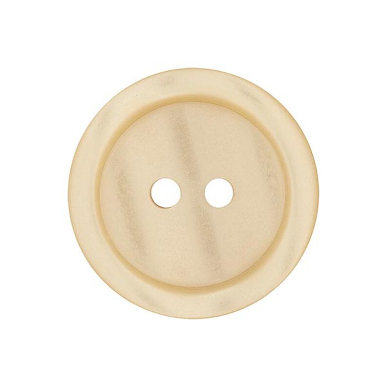 bottone in plastica 2 fori basic - beige chiaro,  image number 1
