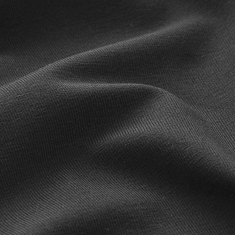 jersey di cotone medio tinta unita – nero,  image number 4
