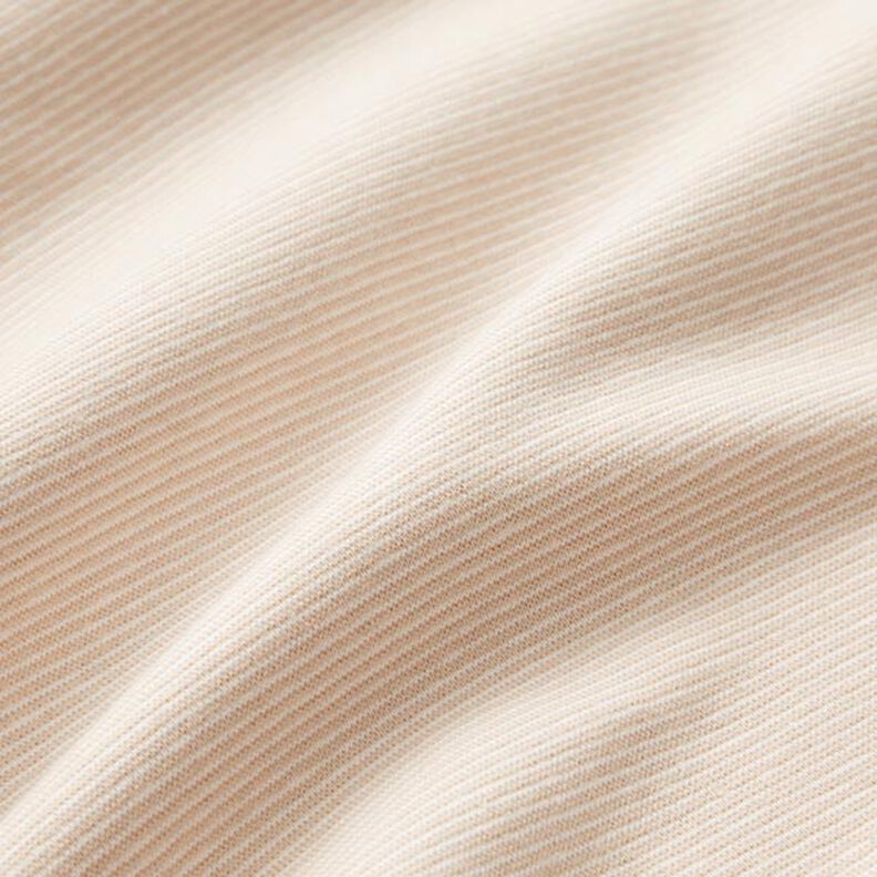 Costina tubolare per polsini con anelli stretti – beige/bianco lana | Resto 100cm,  image number 2