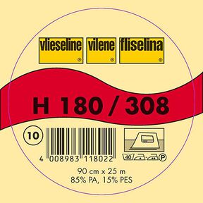 H 180 Interfodera termoadesiva | Fliselina – bianco, 