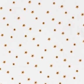 mussolina / tessuto doppio increspato girasoli – avorio/oro anticato, 