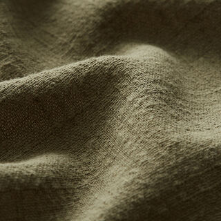 tessuto in cotone effetto lino – verde oliva, 