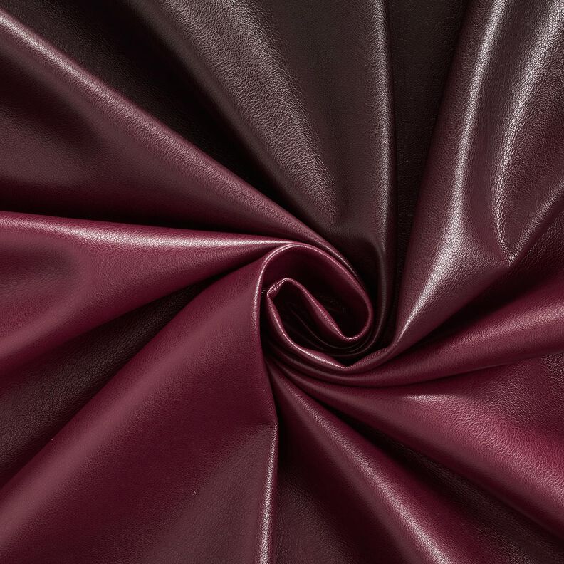 similpelle sfumatura di colori | Katia Fabrics – nero/rosso Bordeaux, image number 3