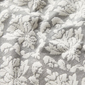 Jersey jacquard con motivi ornamentali – grigio chiaro/bianco, 