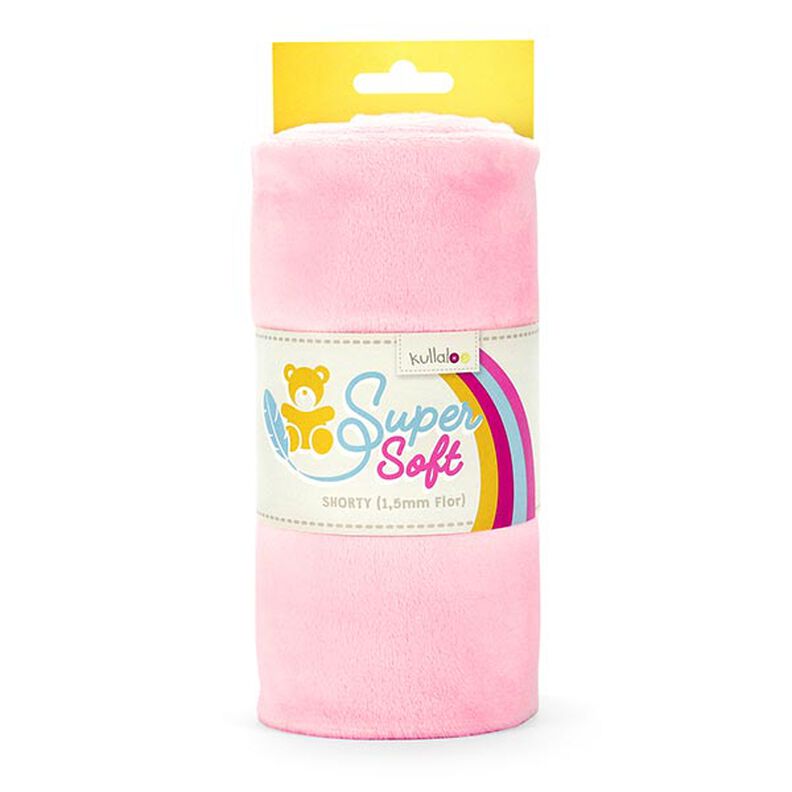 Vellutino nicki SHORTY [1 m x 0,75 m | altezza pelo: 1,5 mm] - rosa | Kullaloo,  image number 1