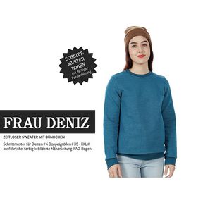 FRAU DENIZ Maglione senza tempo con polsini | Studio pronto per il taglio | XS-XXL, 