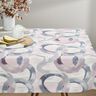 tessuto arredo mezzo panama Anelli astratti &ndash; lill&agrave; pastello/blu,  thumbnail number 8
