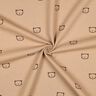 Jersey a nido d’ape orsetti | Poppy Fabrics – rosa antico scuro/melanzana,  thumbnail number 3