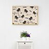 tessuto arredo mezzo panama pianoforte a coda e note – naturale/nero,  thumbnail number 6
