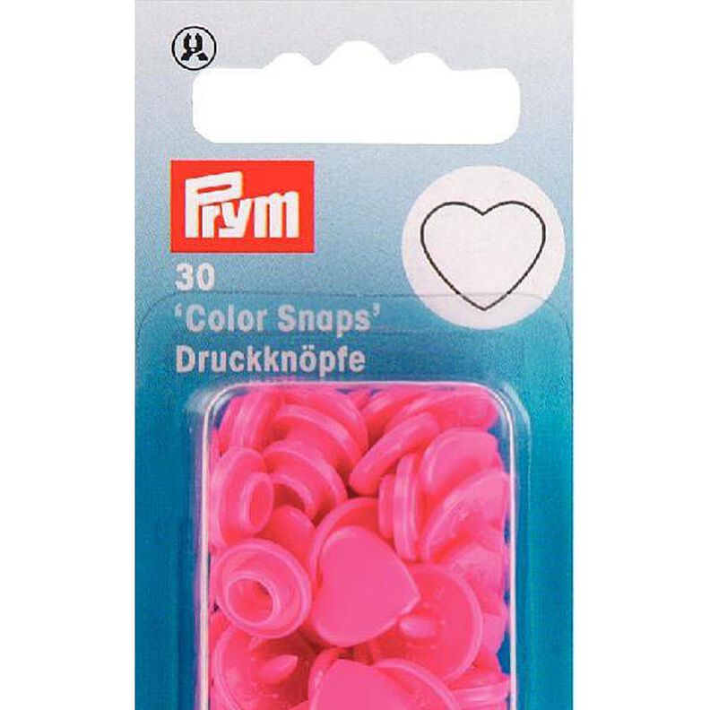 bottoni a pressione Color Snaps - cuore 5 - rosa fucsia| Prym,  image number 3