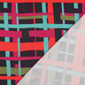 tessuto in viscosa stretch Line Layers | Nerida Hansen – rosso merlot/arancione,  thumbnail number 4