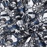 jersey di cotone Motivi di tatuaggio marittimo stampa digitale – colore blu jeans,  thumbnail number 3