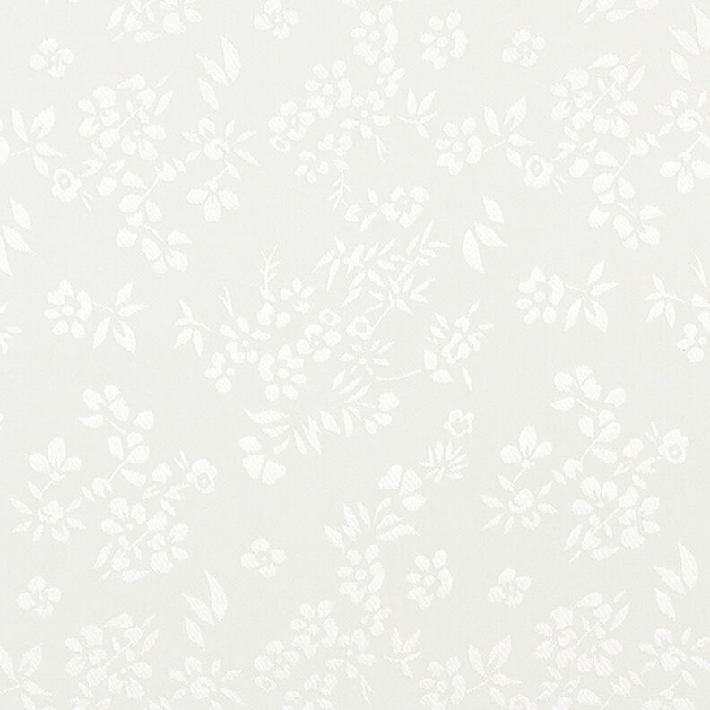 Tessuto in raso con fodera a fiori – bianco,  image number 1