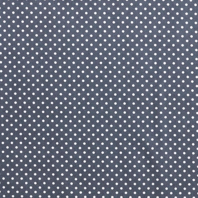popeline di cotone Mini pois Polka – antracite/bianco,  image number 1