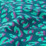 cotone rivestito Leopardo astratto | Poppy Fabrics – petrolio/lillà,  thumbnail number 2