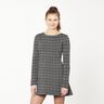 Tessuto jacquard in maglia a quadri – nero/bianco,  thumbnail number 5