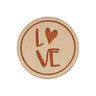 decorazione, love [ Ø 25 mm ] – marrone,  thumbnail number 1