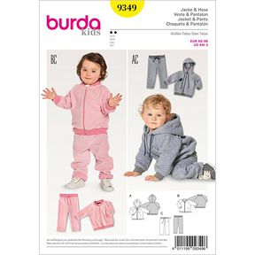 giacca neonato | giubbotto | pantalone, Burda 9349 | 68 - 98, 