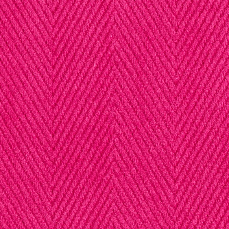 tessuto per cappotti Spina di pesce larga – rosa fucsia acceso, image number 4