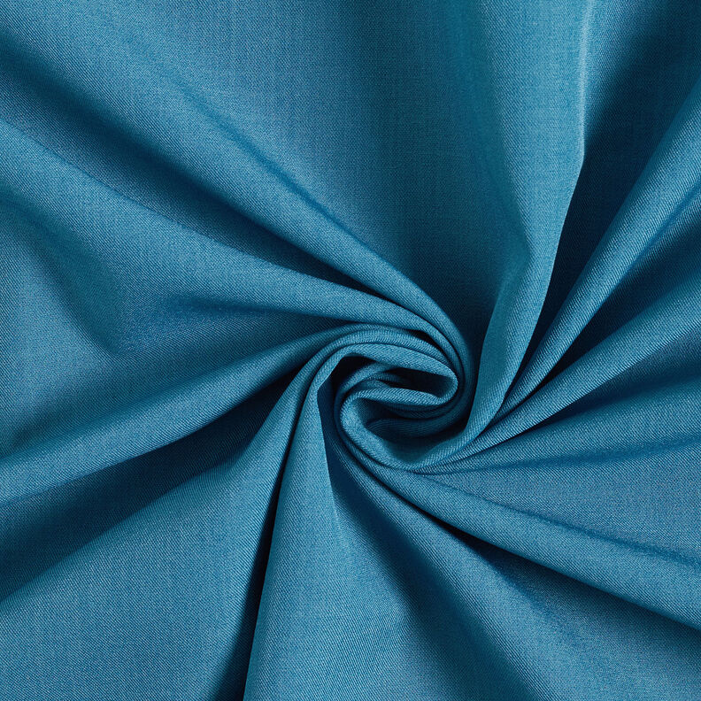 Pantaloni leggeri elasticizzati in tinta unita – petrolio chiaro,  image number 1