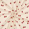 GOTS jersey di cotone fragole | Poppy Fabrics – beige chiaro/rosso carminio,  thumbnail number 3