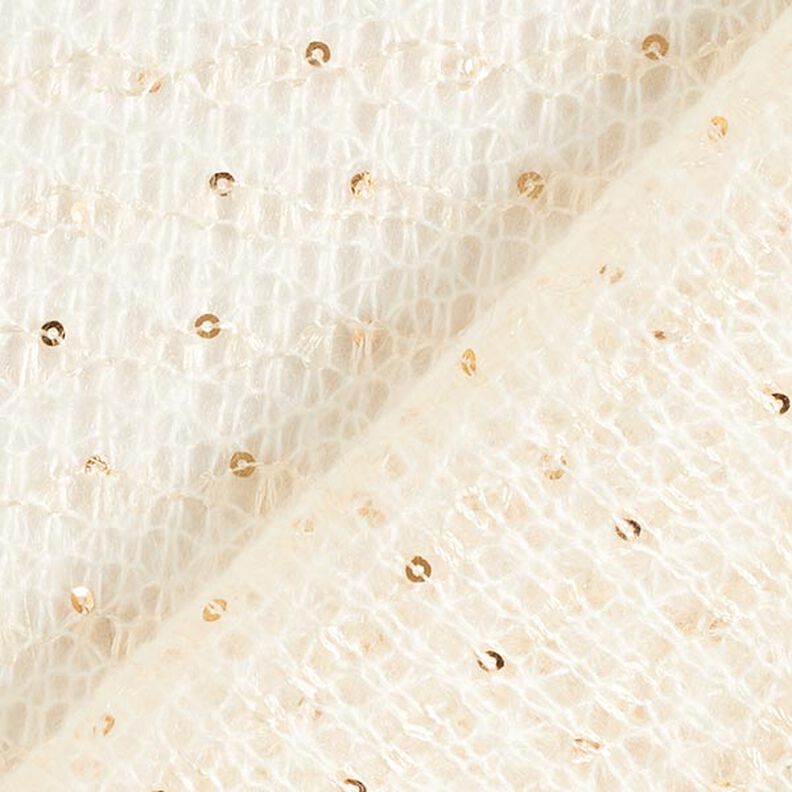 Tessuto in maglia leggera con paillettes – bianco,  image number 3