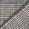 Tessuto per cappotto misto cotone Principe di Galles – bianco/blu notte,  thumbnail number 5