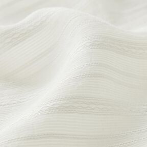 Tessuto leggero per camicetta con righe trasparenti – bianco, 