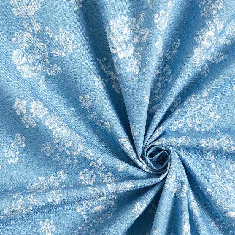 chambray piccole rose – azzurro/bianco lana,  image number 3