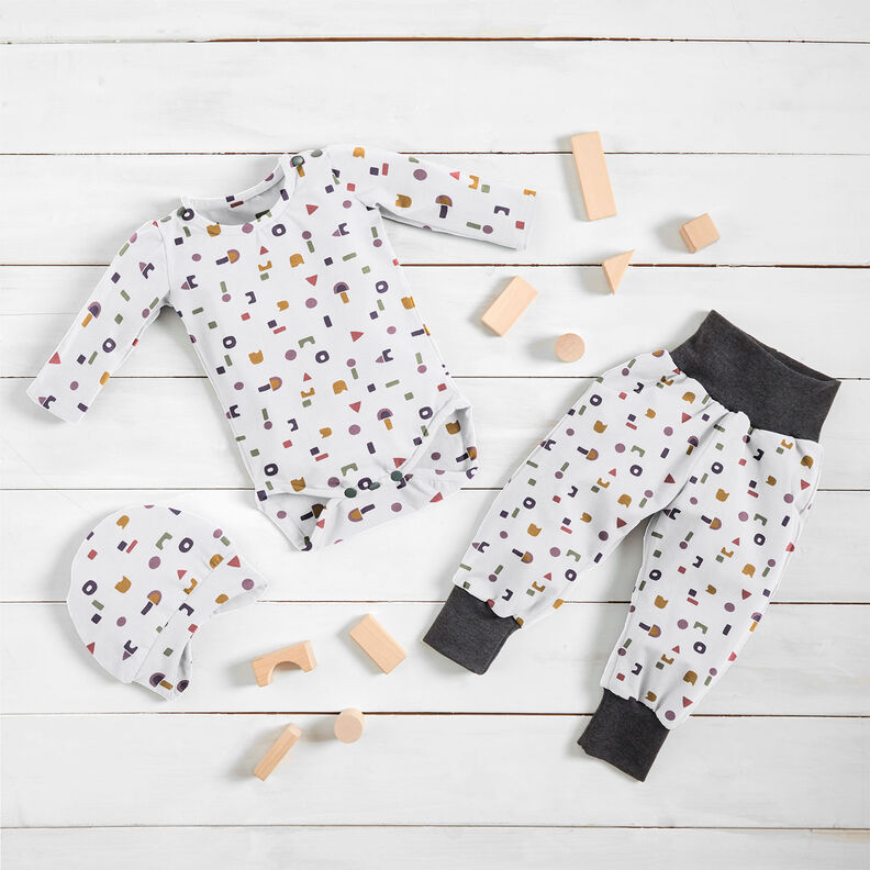 jersey di cotone Cubetti per costruzioni – avorio,  image number 6