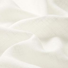 tessuto per tende, voile effetto lino 300 cm – bianco lana | Resto 90cm, 