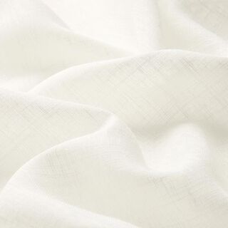 tessuto per tende, voile effetto lino 300 cm – bianco lana, 