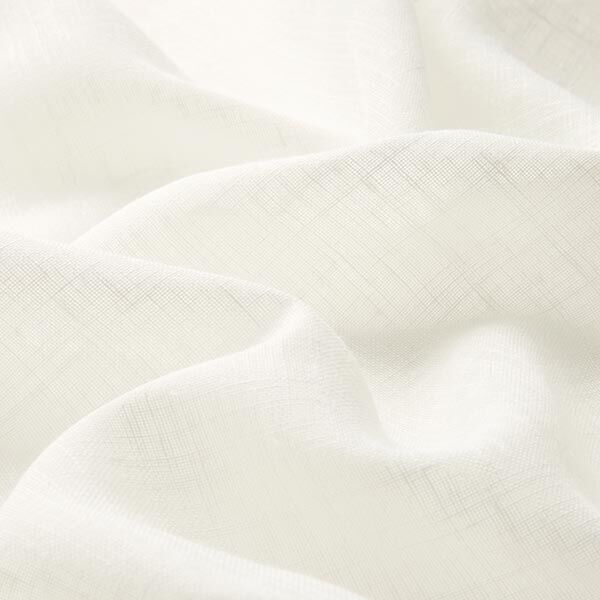 tessuto per tende, voile effetto lino 300 cm – bianco lana,  image number 2