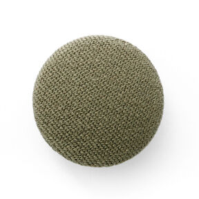 Bottone rivestito, Gabardine Bi-stretch – verde oliva, 