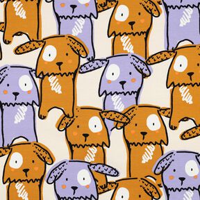 jersey di cotone Cani con le orecchie cadenti | Poppy Fabrics – bianco lana, 