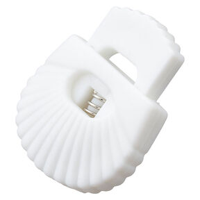 fermacorda conchiglia [Passaggio: 8 mm] – bianco, 