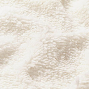 ecopelliccia tessuto teddy bear – bianco lana, 
