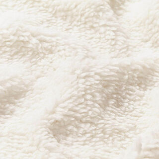 ecopelliccia tessuto teddy bear – bianco lana, 